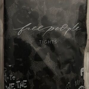 Free People Black Lace Tights NEW